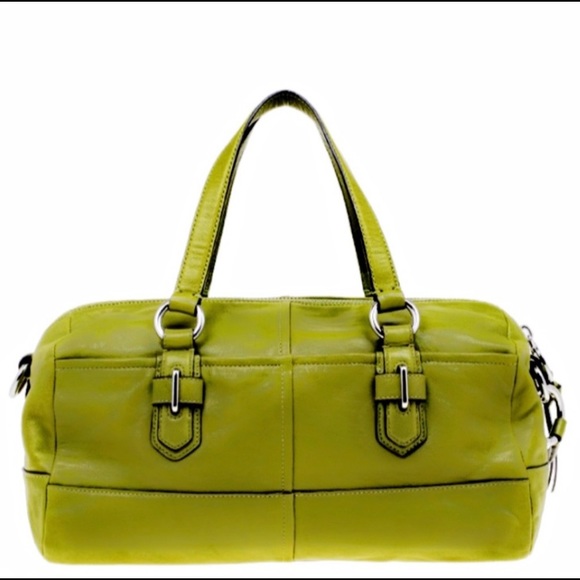Coach - Green Leather Chelsea Reese Convertible Bag - Picture 12 of 14